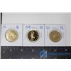 Image 1 : (3) Proof Loonies