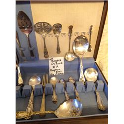 Silver Flatware & Chest (26 Pieces)