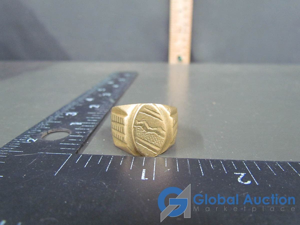 18K Stamped Gold Men's Ring UNVERIFIED