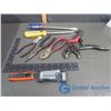 Image 1 : (2) Large Screwdrivers, (4) Pliers, Multi Tool Wrench, Screwdriver and Allen Wrench