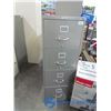 Image 1 : 4-Drawer Metal Filling Cabinet (Grey)