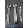 Image 2 : (3) Cresent Wrenches and (1) Pipe Wrench