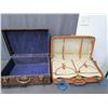 Image 2 : Fiberboard and Leather Suitcases
