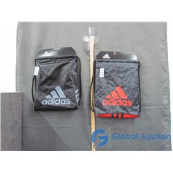 (2) Adidas Draw String Bags