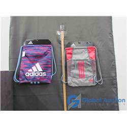 (2) Adidas Draw String Bags