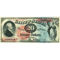 1869, $20 United States Note FR127 CGA 67