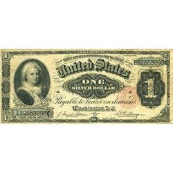 1891, $1 Silver Certificate. Fr-223. KL-37 RAW