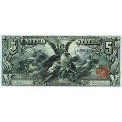 1896, $5 Silver Certificate FR270 CGA 67