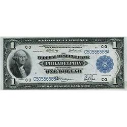 1918, $1 Federal Reserve Bank Note FR717 CGA 67