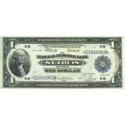 1918, $1 Federal Reserve Bank Note FR733 PMG VF25