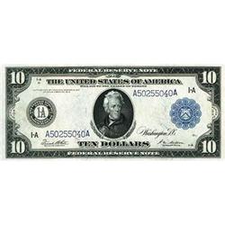 1914, $10 Federal Reserve Note FR907a CGA 66