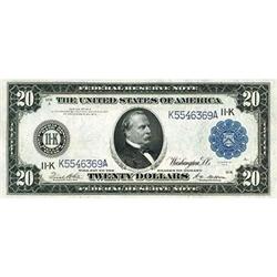 1914, $20 Federal Reserve Note FR1007 CGA 68