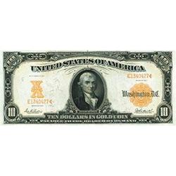 1907, $10 Gold Certificate FR1171 CGA 68