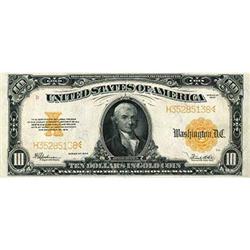 1922, $10 Gold Certificate. Fr-1173. KL-442 RAW