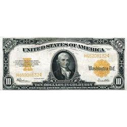 1922, $10 Gold Certificate. Fr-1173. KL-442 RAW