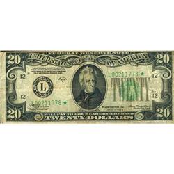 1934-A, $20 Federal Reserve Note. FR2055-L*