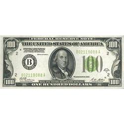 1928-A, $100 Federal Reserve Note. Fr-2151-B RAW
