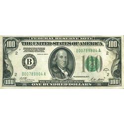 1928-A, $100 Federal Reserve Note. Fr-2151-B RAW