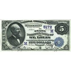 1882, $5 National Bank Note FR537 PMG XF40
