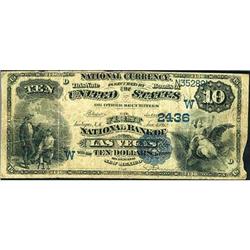 1882, $10 National Bank Note FR548 PMG VG8
