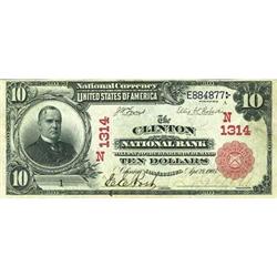 1902, $10 National Bank Note FR613 PMG UNC62