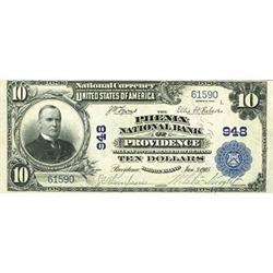 1902, $10 National Bank Note FR624 PMG ChUnc63