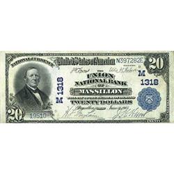 1902, $20 National Bank Note FR650 PMG VF25