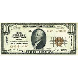 1929, $10 National Bank Note FR1801 PMG AU55