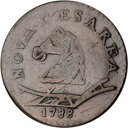 1788 New Jersey. Head Left Variety. F15