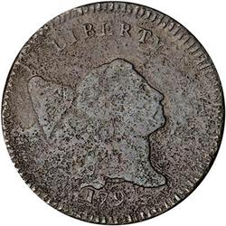 1795 Liberty Cap Half Cent. Lettered edge. G4