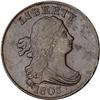 Image 1 : 1803 Draped Bust Half Cent. Upset Reverse. VF30