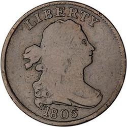1803 Draped Bust Half Cent. G6