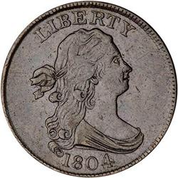 1804 Draped Bust Half Cent. EF40