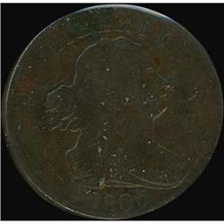 1807 Draped Bust Half Cent. VF20