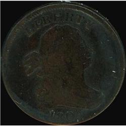 1808 Draped Bust Half Cent. Rotated Reverse. VG10
