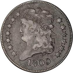 1809 Classic Head Half Cent. F15