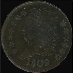 1809 Classic Head Half Cent. F15