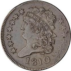 1810 Classic Head Half Cent. EF45
