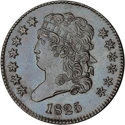 1825 Classic Head Half Cent. EF45