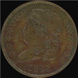 1825 Classic Head Half Cent. VF35