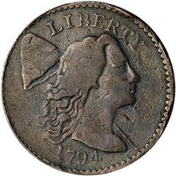 1794 Liberty Cap Cent. Starred reverse. PCGS VG8