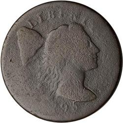 1795 Liberty Cap Cent. Plain edge. AG3