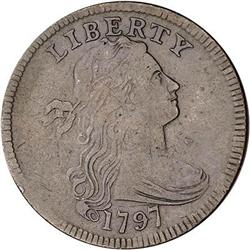 1797 Draped Bust Cent. F12