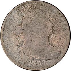 1797 Draped Bust Cent. Plain edge. AG3