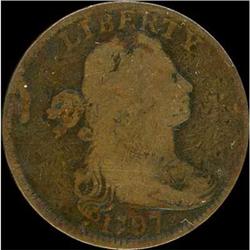 1797 Draped Bust Cent. Stemless Wreath. G6