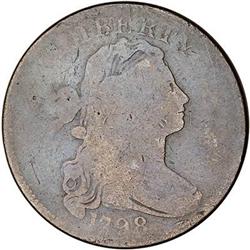 1798 Draped Bust Cent. Style I Hair, Sm 8. G6