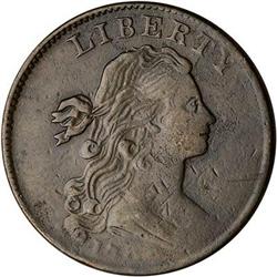 1798 Draped Bust Cent. Style II Hair, Sm 8. F15