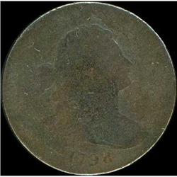 1798 Draped Bust Cent. Style II Hair, Sm 8. AG3