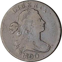 1800 Draped Bust Cent. 80 / 79. Style II Hair. VG10