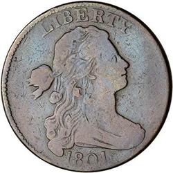 1801 Draped Bust Cent. VG10